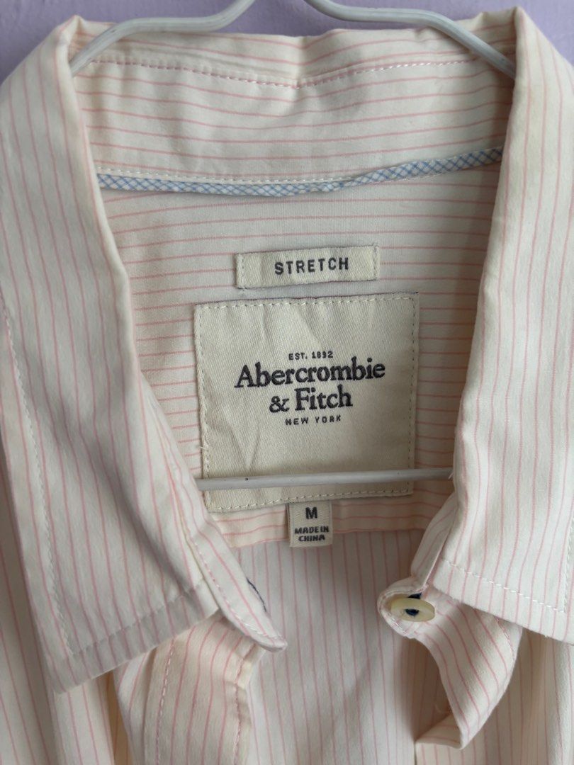 A&F Stripes Longsleeves (Category: Longsleeves) located in Cainta. Submitted by patdr. (Listing ID 1354563730, Image 3). Description: -Offwhite with pink stripes - M on tag but best fit XS to S.