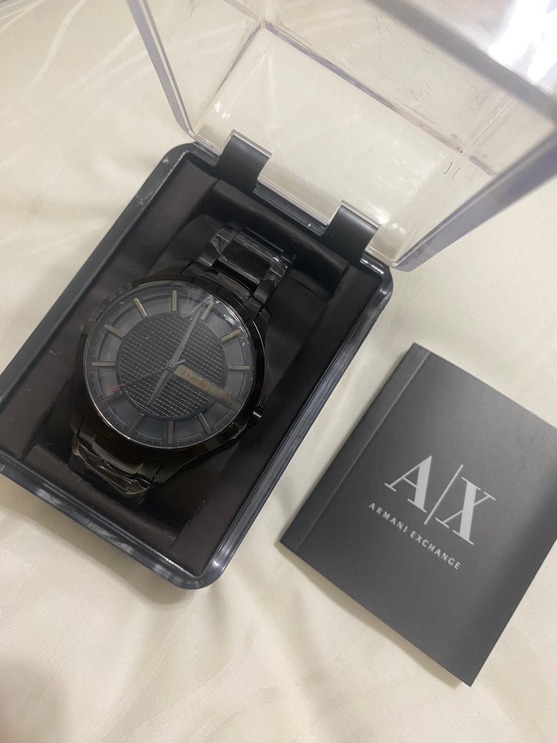 Armani Exchange AX2189 Black Men's Watch, Men's Fashion, Watches ...