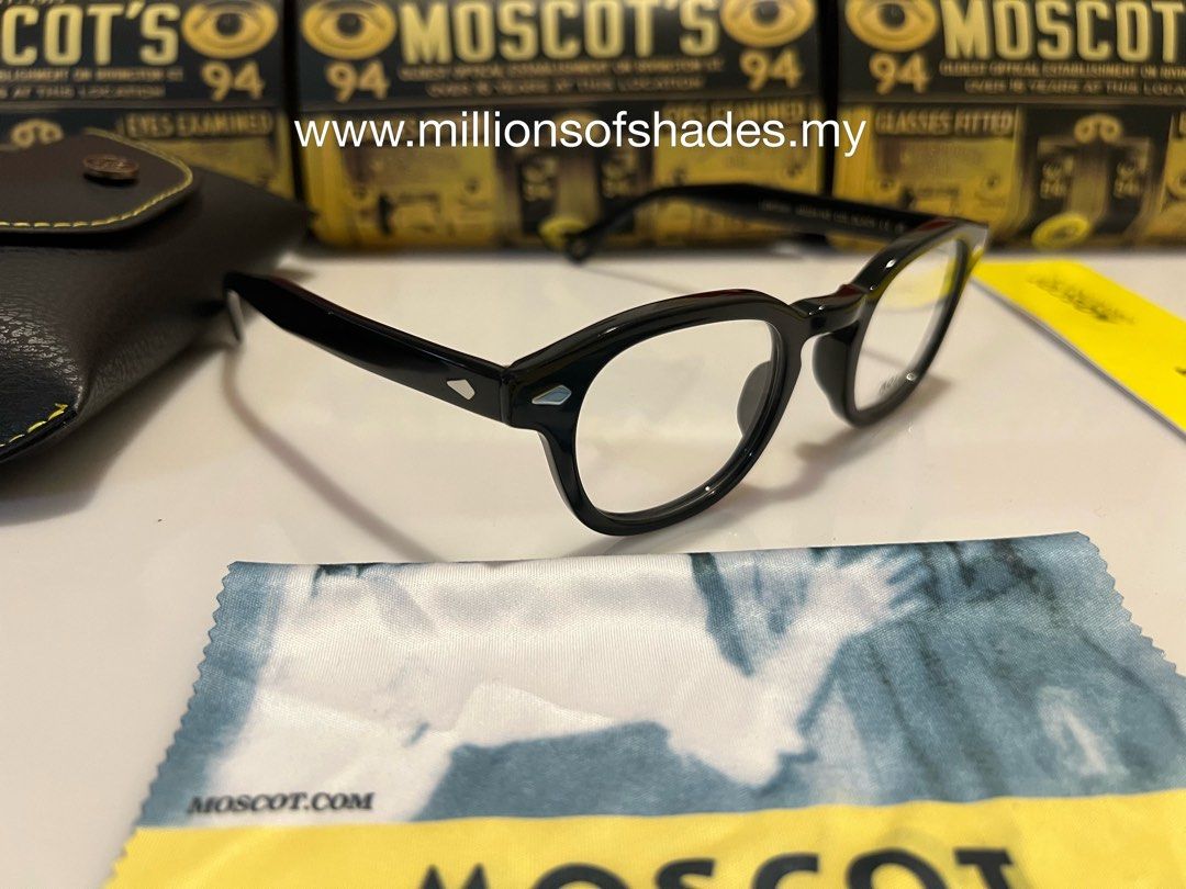 MOSCOT LEMTOSH SUN Sunglasses – 46mm Glossy Black Men's Shades