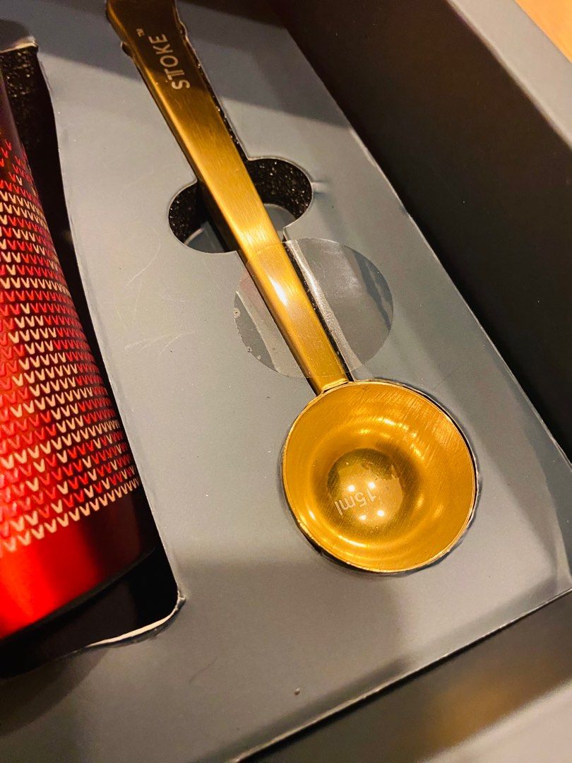 Brand new in box! Stokke cup with golden spoon (limited edition) (Category: Other Kitchenware & Tableware) located in Singapore. Submitted by seasonsales2019 (Listing ID 1354629366, Image 3). Description: .