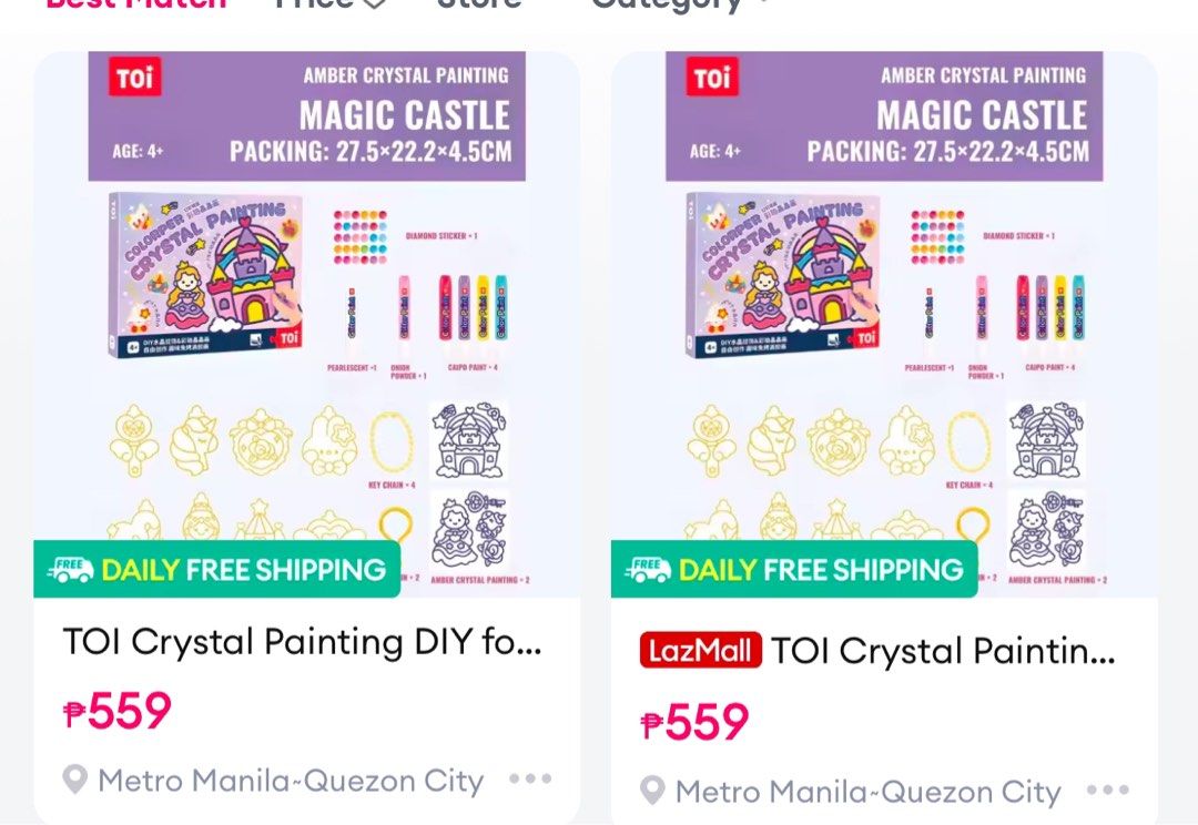 Colorper crystal painting (Category: Art & Prints) located in Manila. Submitted by stuffandthingsdeclutter (Listing ID 1354552107, Image 2). Description: Great for crafting kids .