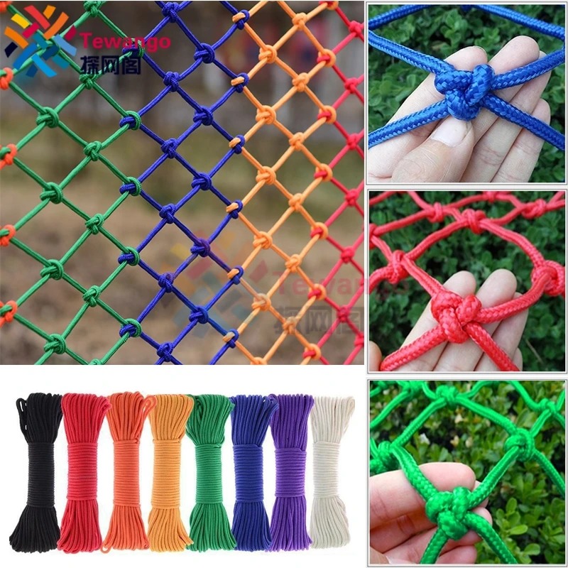 Custom Size 8x8cm Hole Nylon Rope Safety Net Durable Climbing Netting ...