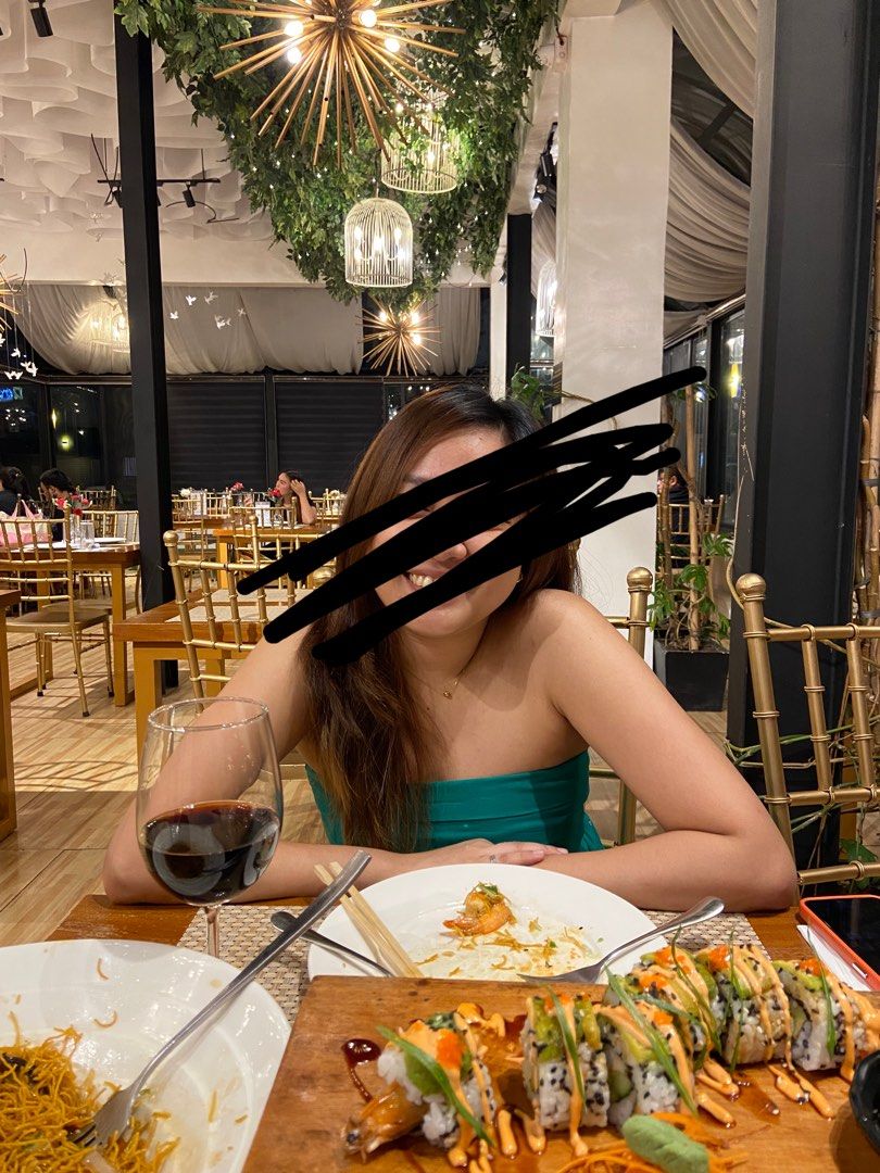 Green tube top peplum (Category: Others Tops) located in Quezon City. Submitted by pula_ (Listing ID 1354553081, Image 2). Description: Used once here last Valentines Fit to small and medium frame #summer.