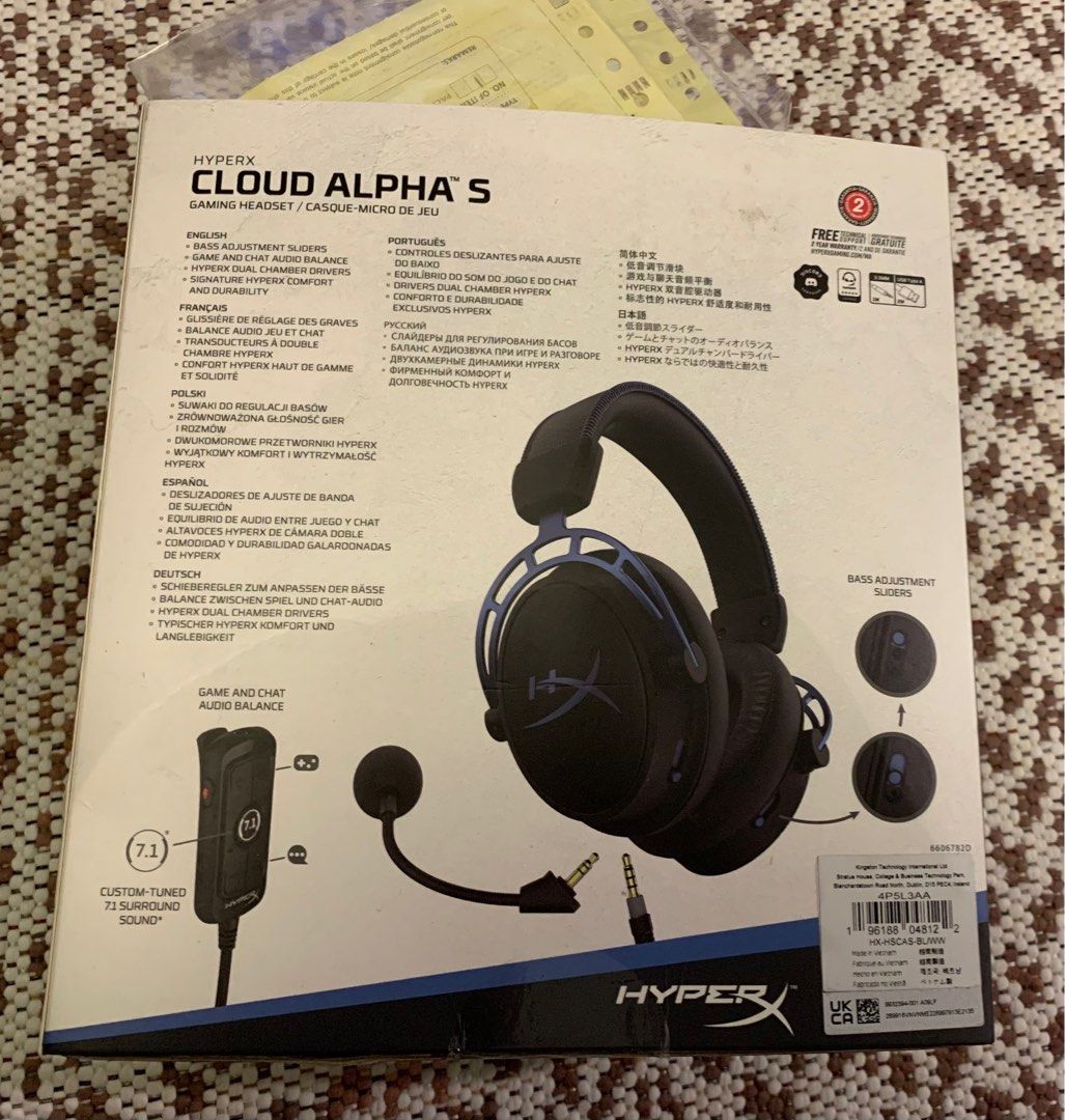 Hyperx cloud alpha s, Audio, Headphones & Headsets on Carousell