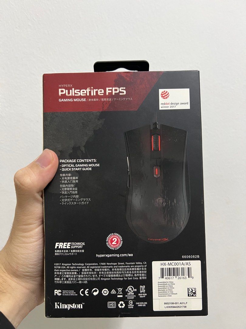 HyperX Pulsefire FPS (Category: Mouse & Mousepads) located in Klang. Submitted by dnshhhfrs_ (Listing ID 1354640944, Image 2). Description: .