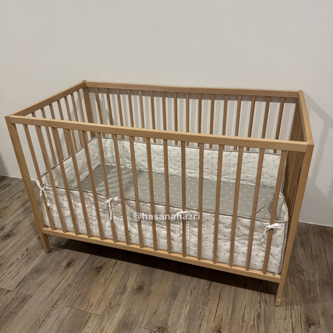 IKEA Baby Cot Set with Mattress - Katil & Tilam Baby, Babies & Kids ...