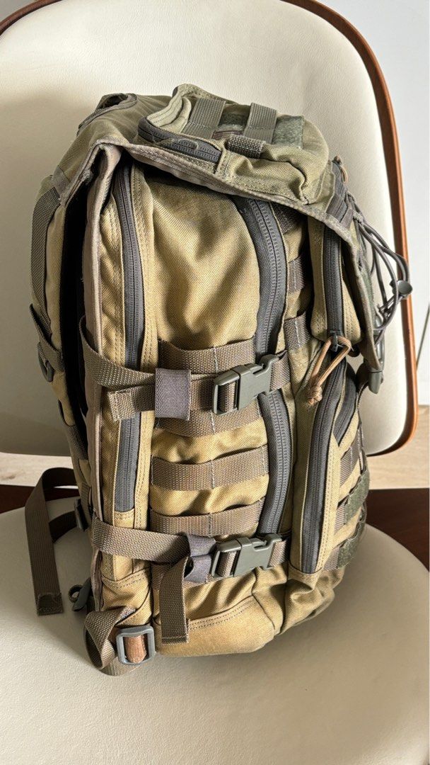 Magforce Cakewalk Computer Backpack (Category: Backpacks) located in Singapore. Submitted by pepperchilli (Listing ID 1354612913, Image 4). Description: Cakewalk Computer Backpack Size: H490xW330xD230(mm) Material: 1050D MAGTEX Ballistic Nylon Capacity:37L Origin: Taiwan ▪ Plenty of MOLLE/PALS webbing for expansion. ▪ Side straps compress backpack, optimizing weight distribution. ▪ Thickly padded compartment for a 15” laptop. ▪ Interior medical/E