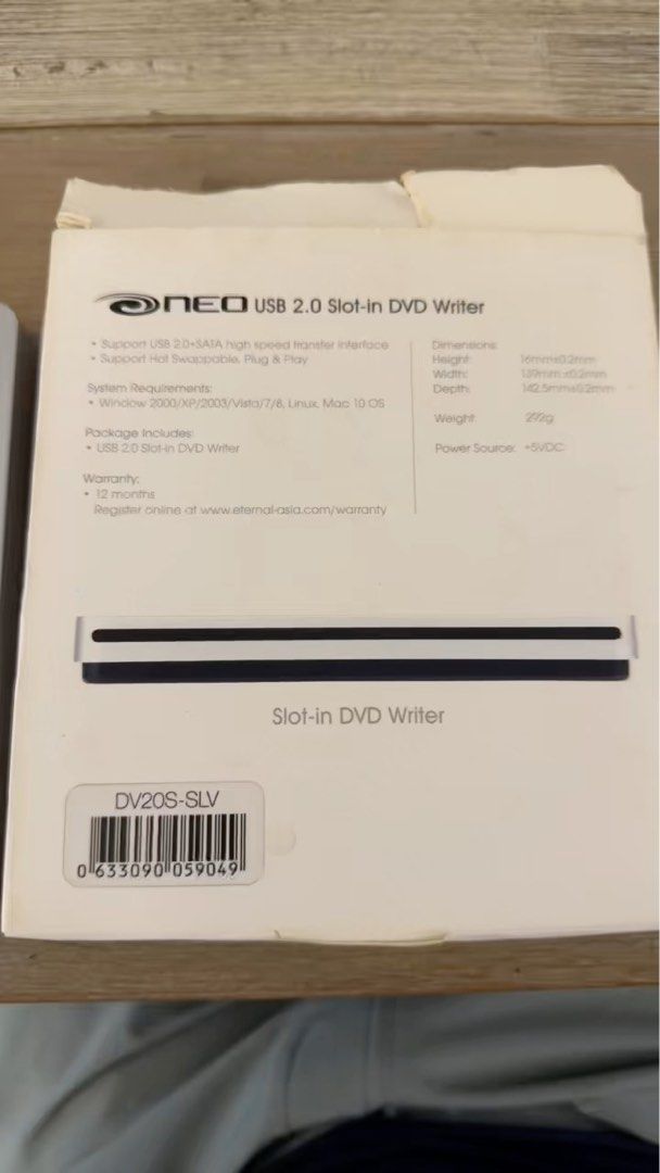 NEO Slim USB 2.0 Slot-in DVD Writer63140663759106111
