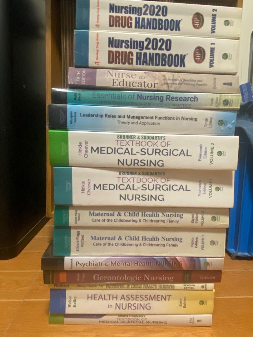 Nursing Books (Category: Textbooks) located in Manila. Submitted by _crl_ (Listing ID 1354672842, Image 1). Description: For sale only Nursing books See pic for title and pricing In good condition Meetups: Sm Nova Holy Cross SM North Gateway Farmers Welcome Rotunda UST Morayta.