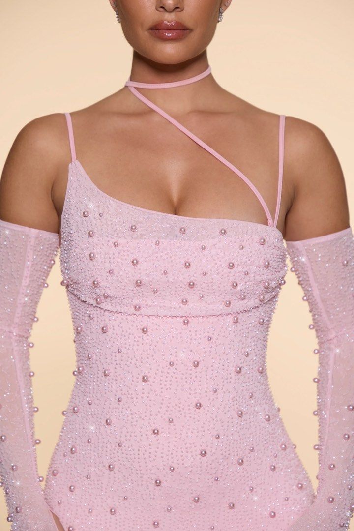 knee length dresses for ladies Lure Stone Embellished Corset Top and Asymmetrical Mini Dress Set – kalisa main image 0