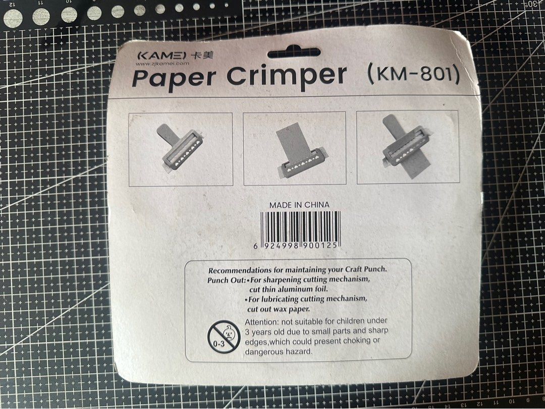 Paper Crimper (Category: Craft Supplies & Tools) located in Quezon City. Submitted by jatorrado (Listing ID 1354538102, Image 3). Description: Originally bought for 177 pesos Payment fist policy via bank transfer/gcash/maya.