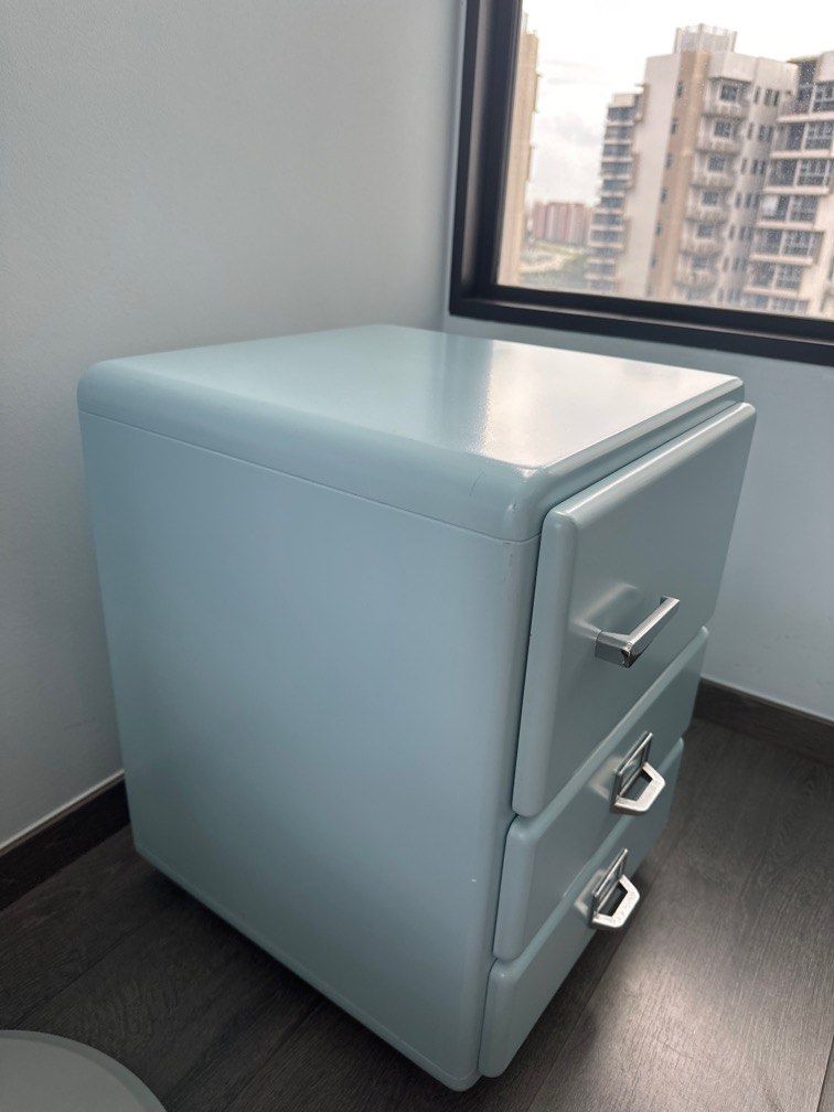 PL side table (Category: Other Home Furniture) located in Singapore. Submitted by anxiousmama (Listing ID 1354569739, Image 3). Description: Lx B x H :About 40cm by 49cm by 53cm Self collect at Tampines st 24 .