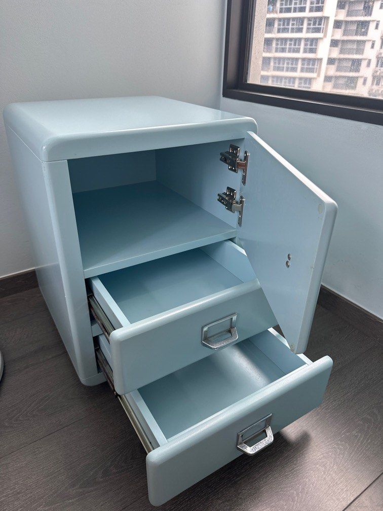 PL side table (Category: Other Home Furniture) located in Singapore. Submitted by anxiousmama (Listing ID 1354569739, Image 2). Description: Lx B x H :About 40cm by 49cm by 53cm Self collect at Tampines st 24 .