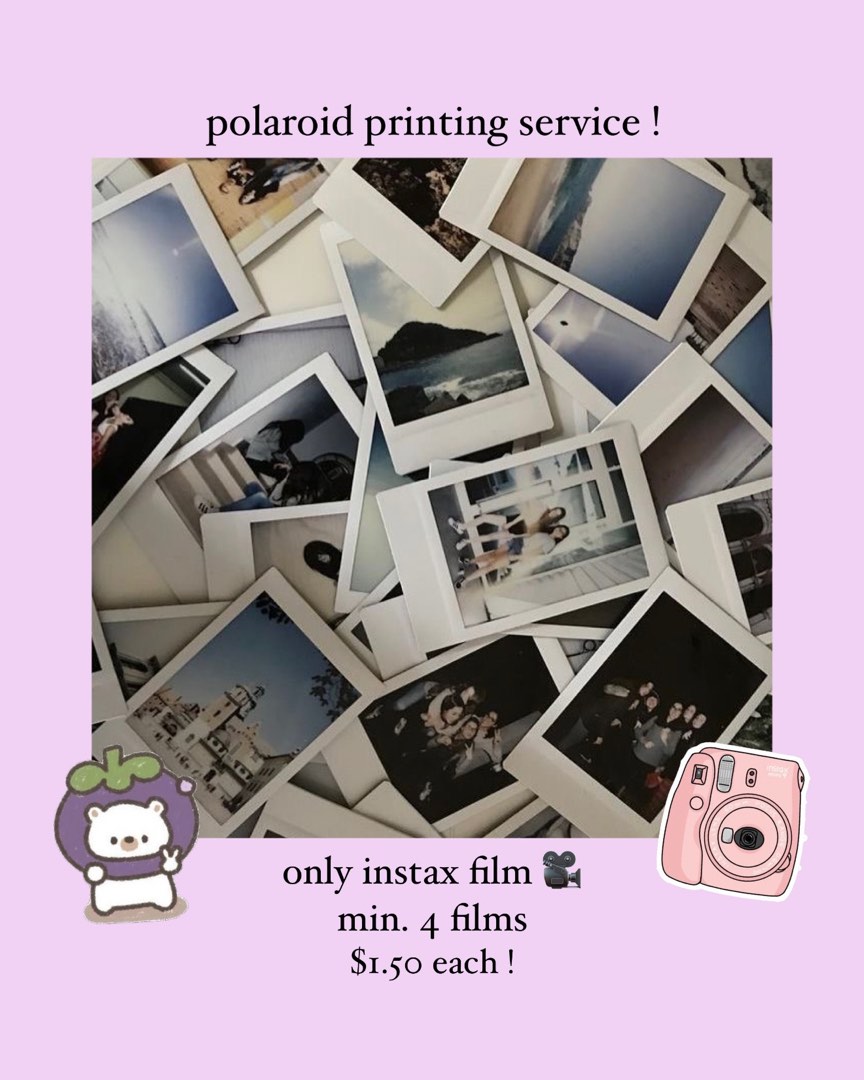 Polaroid printing service photography cameras on carousell