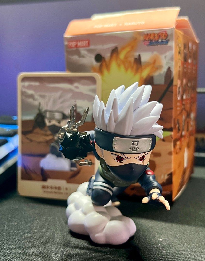 Pop Mart Naruto Kakashi (A) (Category: Figurines & Statues) located in Imus. Submitted by uncertainty (Listing ID 1354693153, Image 1). Description: Selling as is, only out of the box for a few seconds and repacked to its original box. As clean as bnew RFS: Duplicate Shipping from Imus. Can ship via JRS, J&T, LBC or lalamove. Can meetup in Rob Imus or Ayala Vermosa. Accepting Gcash or Bank Transfer.