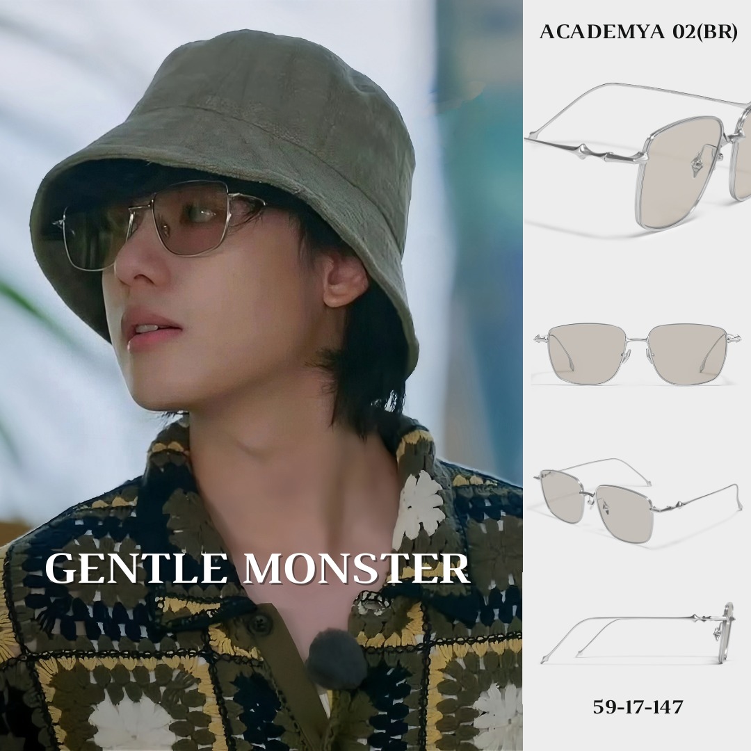 Ready Stock) - Gentle Monster [ Academya 02(BR) ] Titanium