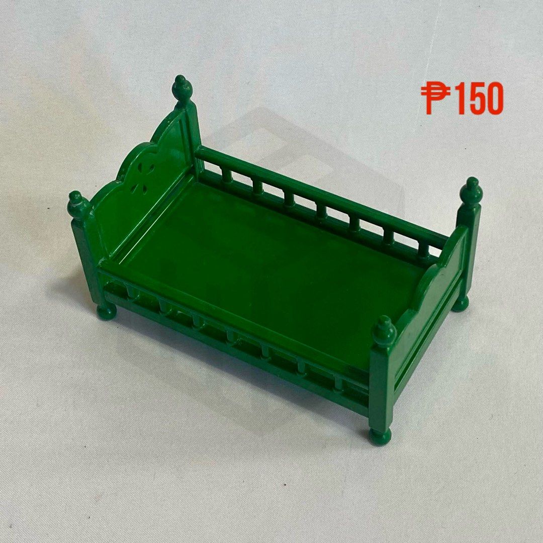 Sylvanian Families Green Bed (Category: Kids Toys) located in Manila. Submitted by ayen23closet (Listing ID 1354535922, Image 3). Description: What you see is what youg get. pls manage your expectations. see pics for details.