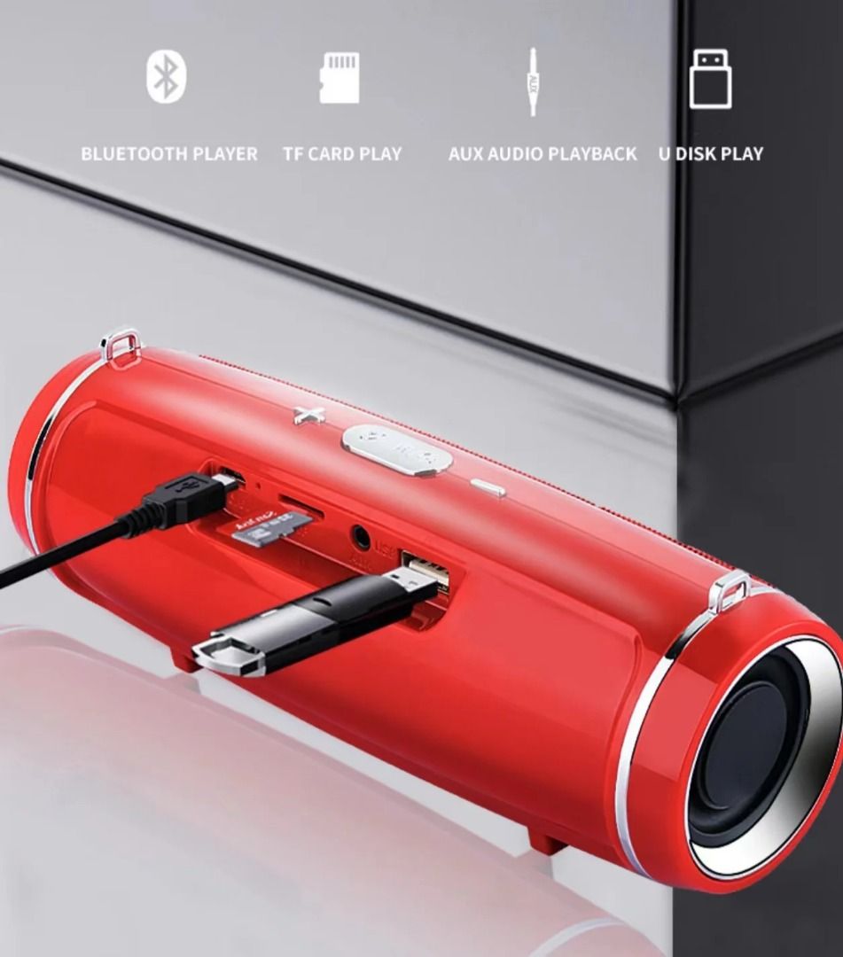 200W Portable Bluetooth Speaker IPX7 Waterproof Outdoor HIFI Pillar ...