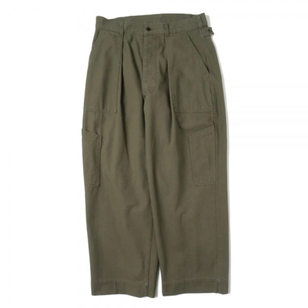 25SS a.presse USAF HEMMED BOTTOMS OLIVE size:3, 他的時尚