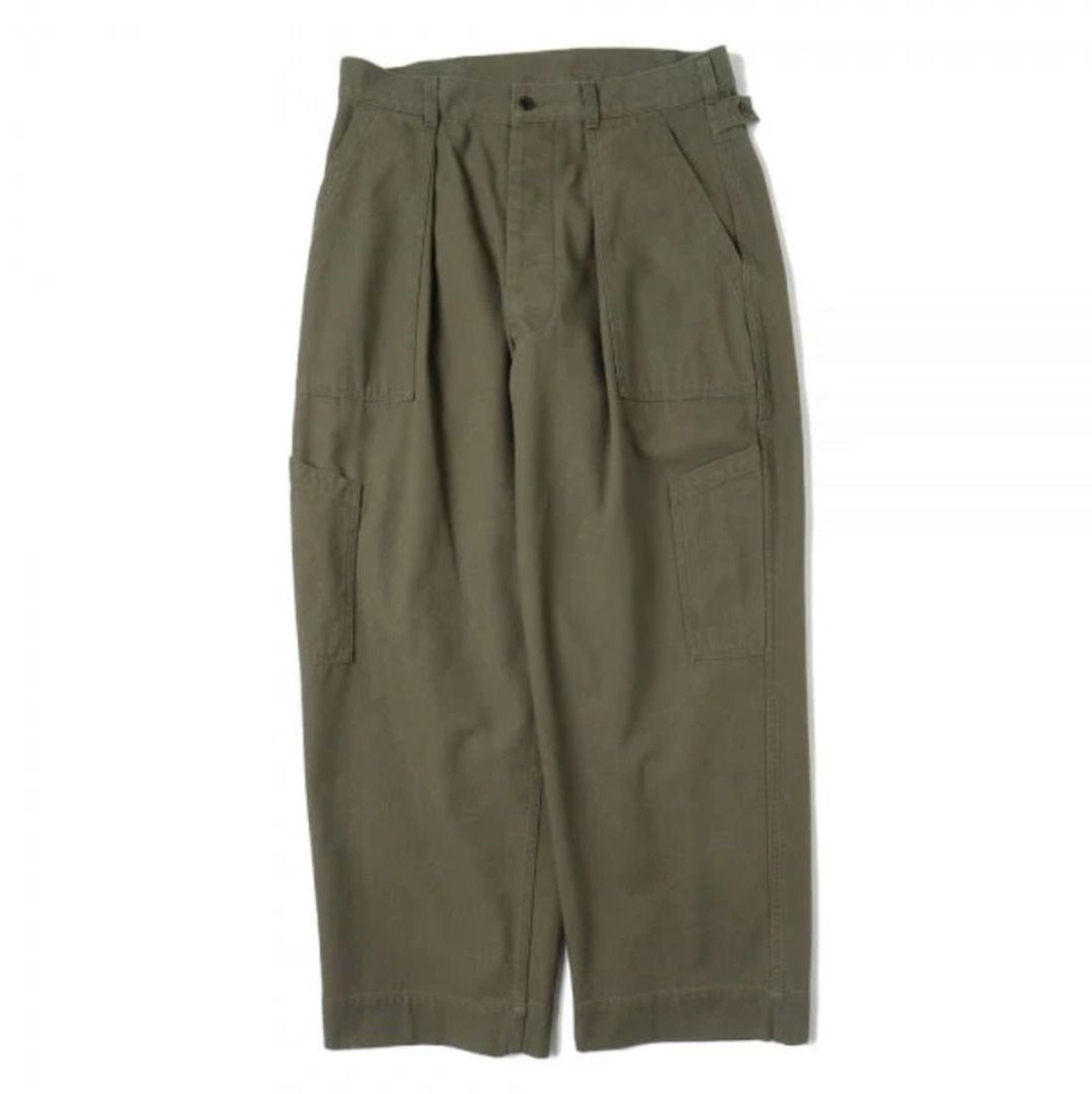 25SS a.presse USAF HEMMED BOTTOMS OLIVE size:3, 他的時尚, 褲子