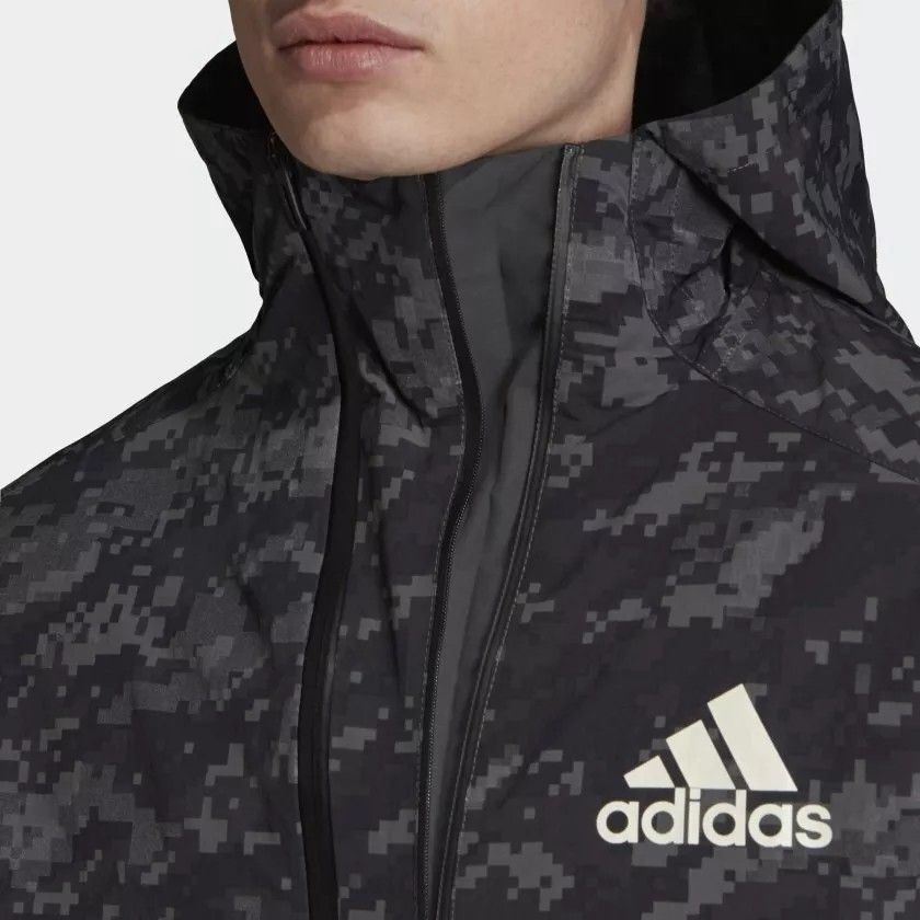 ADIDAS ID Reflective Shell Jacket Hooded Windbreaker (Category: Activewear) located in Bayambang. Submitted by ace_found_it_06 (Listing ID 1354726745, Image 3). Description: Adidas ID Reflective Shell Jacket Hooded Windbreaker - Large on tag - Dimes 22 x 28 - Excellent Condition - 9.8 Color rate - P2,000 + Sf 📌 Pangasinan based.