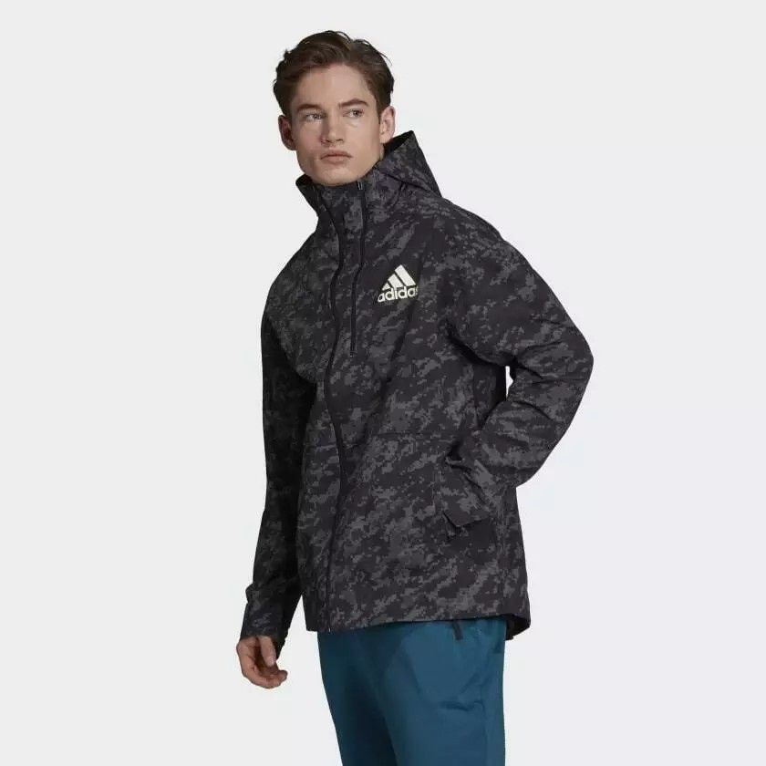 ADIDAS ID Reflective Shell Jacket Hooded Windbreaker (Category: Activewear) located in Bayambang. Submitted by ace_found_it_06 (Listing ID 1354726745, Image 2). Description: Adidas ID Reflective Shell Jacket Hooded Windbreaker - Large on tag - Dimes 22 x 28 - Excellent Condition - 9.8 Color rate - P2,000 + Sf 📌 Pangasinan based.