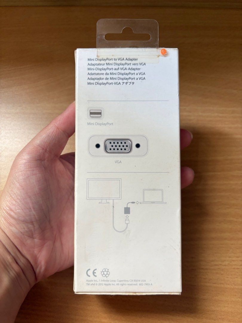 Apple Mini Displayport to VGA Adapter (Category: Cables & Adaptors) located in Muntinlupa City. Submitted by carlos_g (Listing ID 1354889391, Image 3). Description: Rfs: Extra stock, not to be used anymore since old one still working.