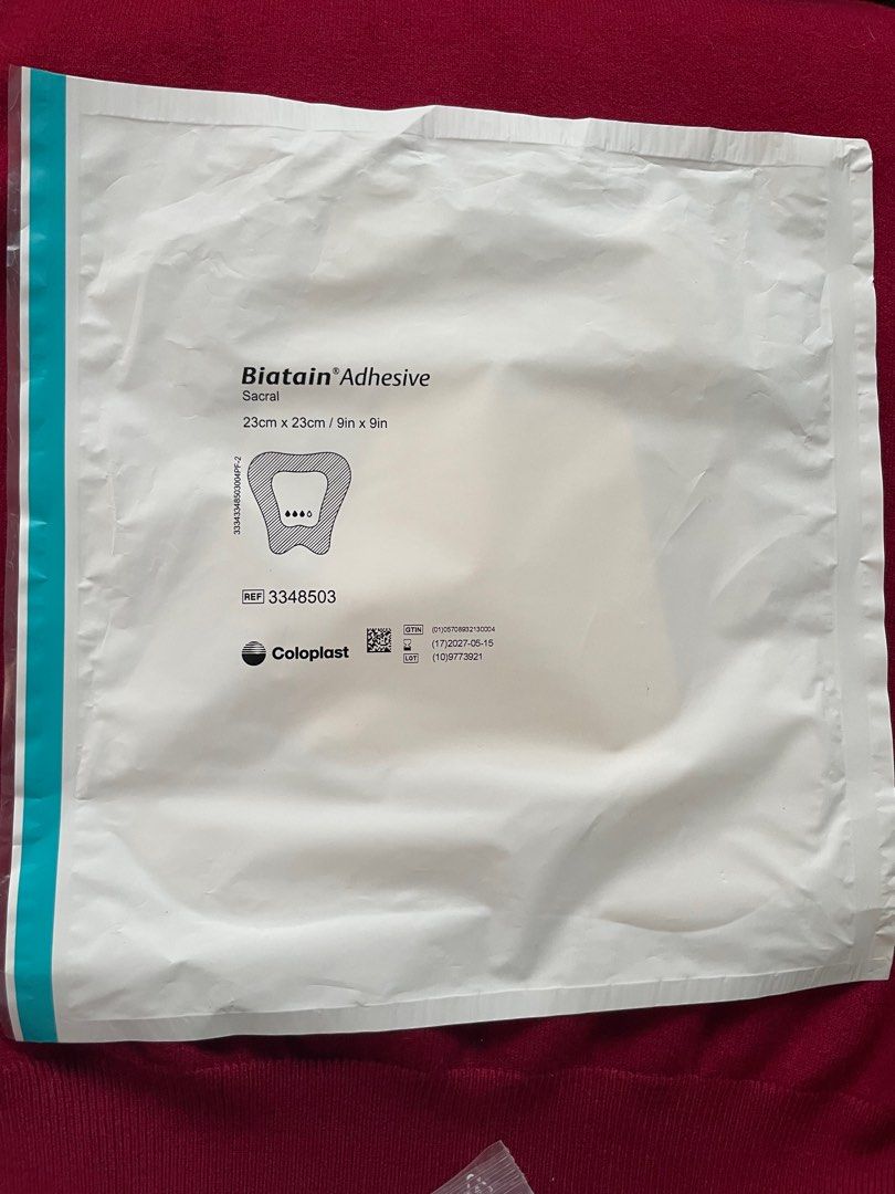 Biatain Adhesive Sacral Dressing (Category: Medical Supplies & Tools) located in Quezon City. Submitted by phammy (Listing ID 1354805462, Image 1). Description: Biatain Adhesive Sacral Dressing Biatain Sacral is a self-adherent foam dressing. Made with a highly absorbent, three-dimensional polymer pad. Biatain Sacral is a self-adherent foam dressing. Made with a highly absorbent, three-dimensional polymer pad. Made to shield and protect chronic, 