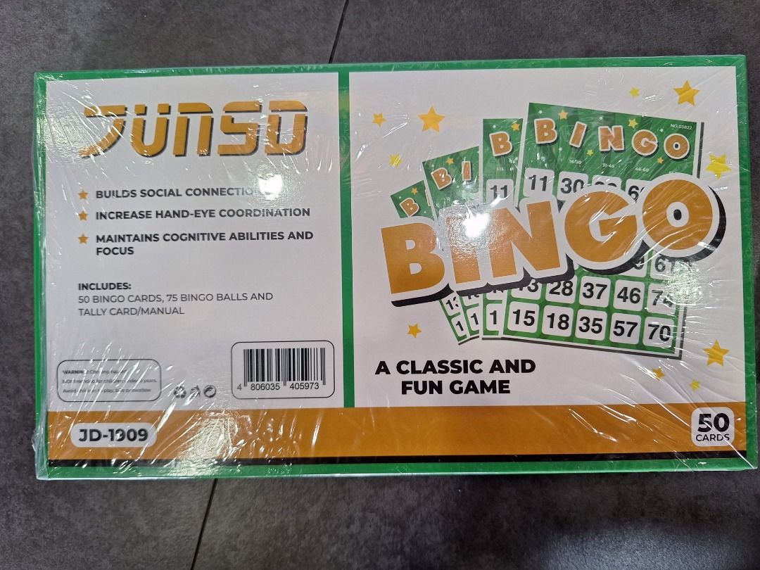 Bingo cards 50cards and numbers set (Category: Board Games & Puzzles) located in Paranaque City. Submitted by bellemarketing (Listing ID 1354860512, Image 2). Description: Bingo cards 50cards and numbers set.