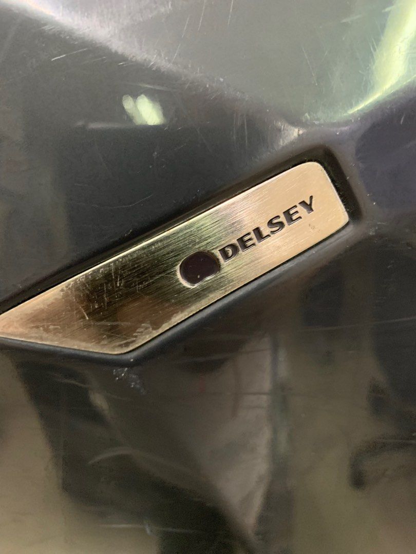Delsey Paris Hardcase Black Luggage - 27” (Category: Luggage) located in Pasay City. Submitted by ayinong168 (Listing ID 1354761011, Image 2). Description: Item is in good condition working zippers 360 degrees wheels, tsa lock set to 000, with hairline scratches and little crack, pls see attached pics pm for order.