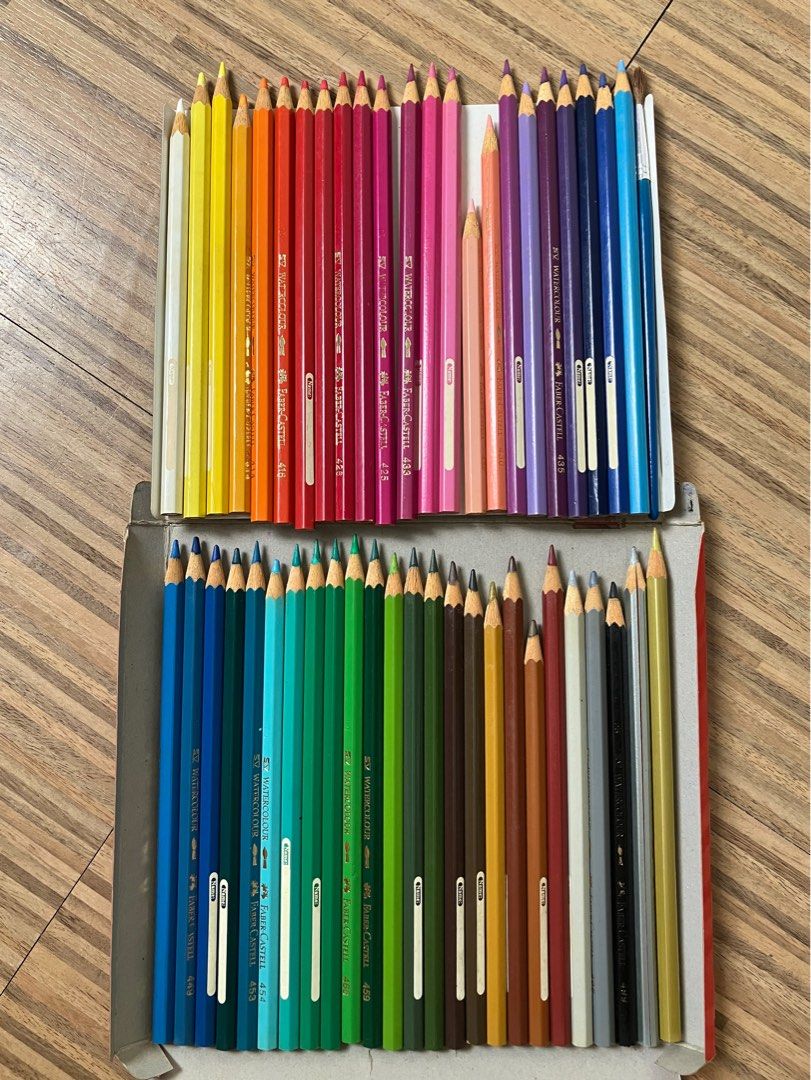 Faber-Castell 48 Watercolor Pencils (Category: Craft Supplies & Tools) located in Cavite. Submitted by joantukin (Listing ID 1354805133, Image 3). Description: 🏷️ Brand: Faber-Castell 📝 Condition: • Well used • 48 watercolor pencils + 1 brush 💳 Payment Options: GCash or BPI 🤝 Deal Methods: Delivery 📦 Delivery Options (shipping fee to be shouldered by buyer): J&T, Lalamove, or LBC.
