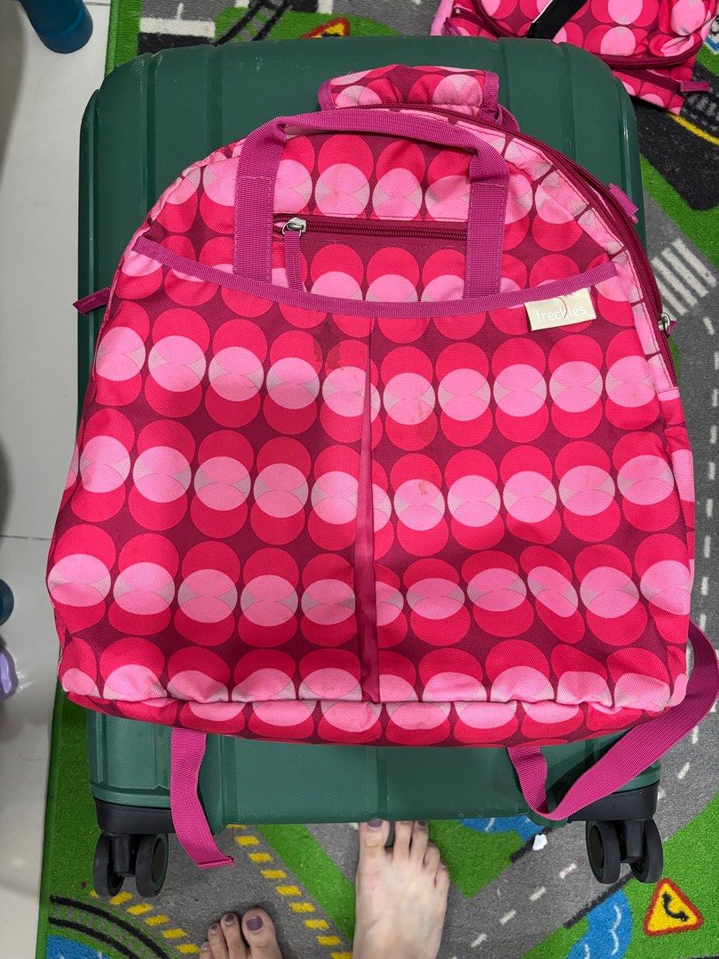 FRECKLES BACKPACK (MULTI-FUNCTIONAL) (Category: Other Baby Bathing & Changing Needs) located in Quezon City. Submitted by mariapreloveditems (Listing ID 1354903521, Image 2). Description: Backpack with multiple pockets. Inclusions: * Pouch * Bottle pouch * Changing mat Clean and good condition. Once or twice used. .