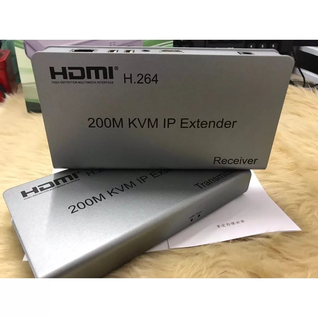 HDMI KVM Extender 200m (Category: Networking) located in Manila. Submitted by sdfsolutions (Listing ID 1354889093, Image 2). Description: HDMI 120M / 200M Extender over IP is based on TCP/IP standard. It transmits your HD display with the high resolution up to 200 meters away from your DVD or computer source by using one CAT5e/6 cable. At the same time, it’s convenient to transmit HDMI audio and video source by point-to-point mode, one point-to-m