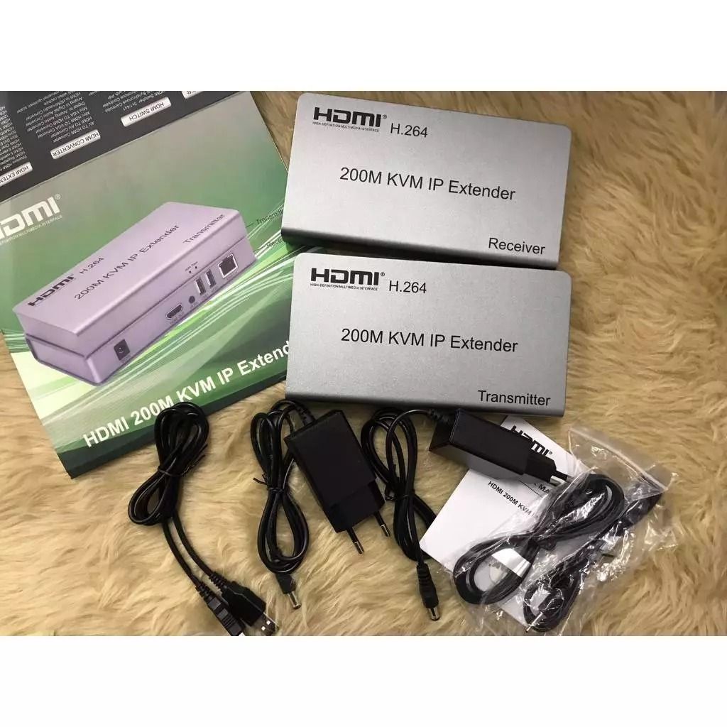 HDMI KVM Extender 200m (Category: Networking) located in Manila. Submitted by sdfsolutions (Listing ID 1354889093, Image 1). Description: HDMI 120M / 200M Extender over IP is based on TCP/IP standard. It transmits your HD display with the high resolution up to 200 meters away from your DVD or computer source by using one CAT5e/6 cable. At the same time, it’s convenient to transmit HDMI audio and video source by point-to-point mode, one point-to-m
