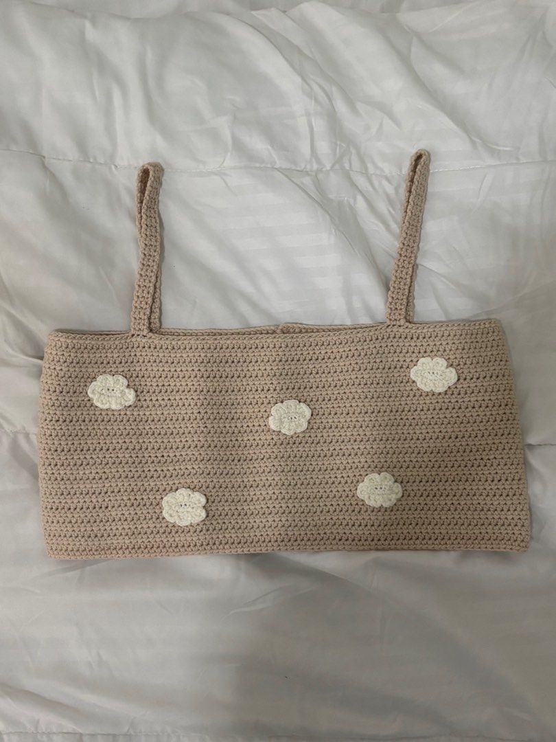 Knitted Beige Cropt Top (Category: Blouses) located in Quezon City. Submitted by fpla01 (Listing ID 1354749310, Image 1). Description: Used only 3x Cute and had it custom made from an instagram seller.