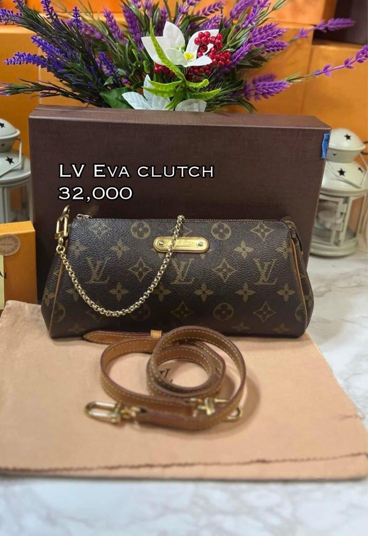 LV eva clutch (Category: Luxury Bags & Wallets) located in Quezon City. Submitted by authenticpreloveeedph (Listing ID 1354898933, Image 1). Description: .