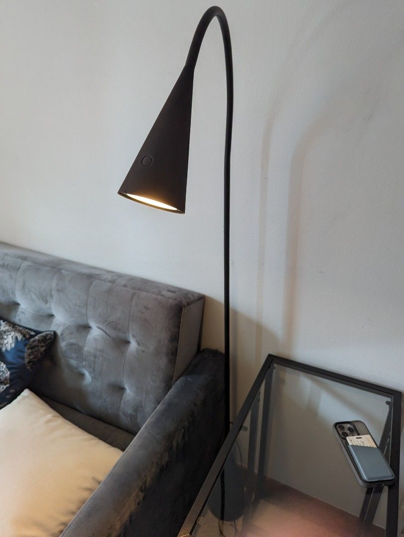 Moving out sale] IKEA Delaktig LED floor lamp, Furniture