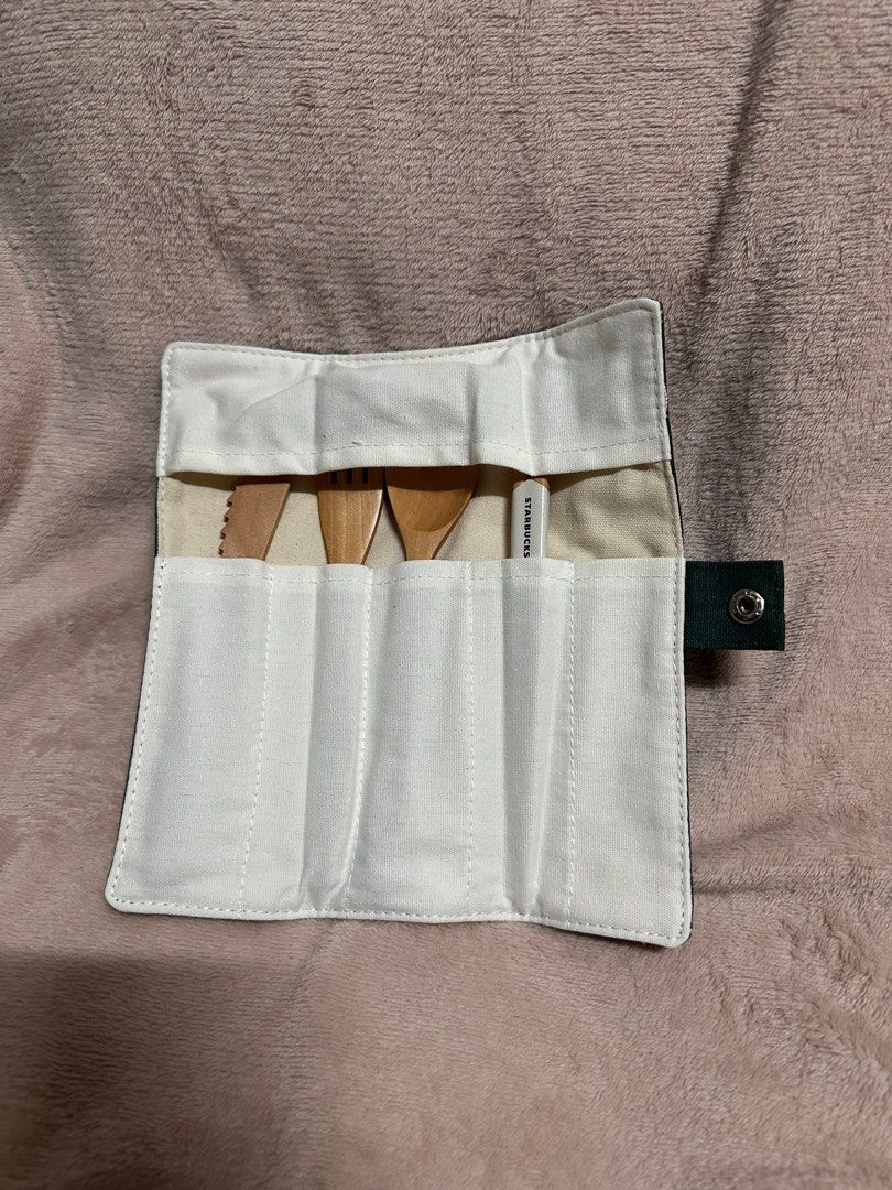 Original Starbucks Cutlery (Category: Dinnerware & Cutlery) located in Marikina City. Submitted by dearly__ (Listing ID 1354880904, Image 3). Description: Unused Starbucks Spoon Fork Knife Chopsticks.