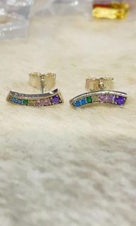 PANDORA MULTICOLOR STUD EARRINGS