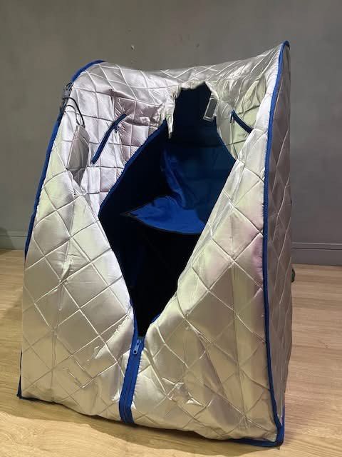 PORTABLE INFRARED SAUNA (discount for bulk order) (Category: Rehabilitative Devices) located in Taguig. Submitted by agirlwithluv (Listing ID 1354795755, Image 2). Description: ✦ negotiable ✦ with heated foot pad & chair ✦ good for joint pain and muscle recovery, helps in weight loss ✦ pick up: Manggahan, Pasig/East Greenhills Gate 3/Starbucks Missouri St. Greenhills ✦ negotiable for bulk orders ✦ gcash/bdo.