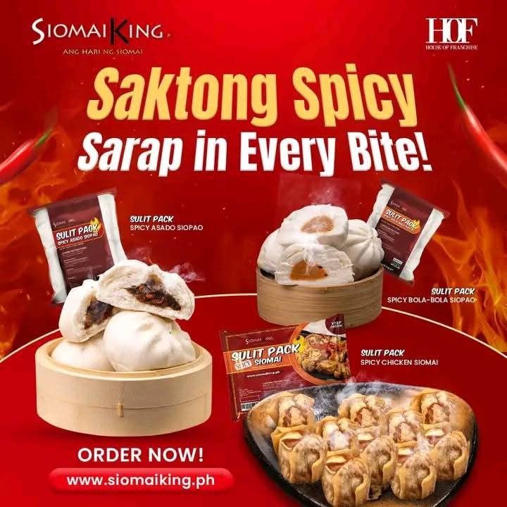 SiomaiKing Online Products (Category: Packaged & Instant Food) located in Caloocan City. Submitted by pinksakura29 (Listing ID 1354840391, Image 3). Description: Easy to order SiomaiKing online products. Available nationwide. Delivered straight to your house. Pay online using Gcash, CC and more payment options. Simply click this link to order: https://shop.siomaiking.ph/BESTKING OR Scan the QR code in the picture. OR Text/Call: 0991.072.6604 WE A