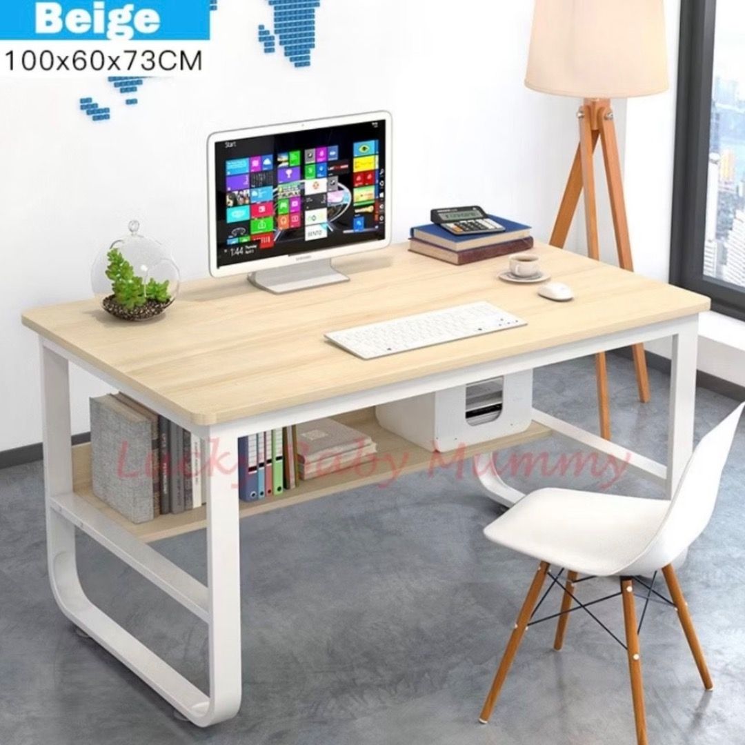 Sturdy U Frame Computer Desk | Durable Metal Frame Study Table With ...