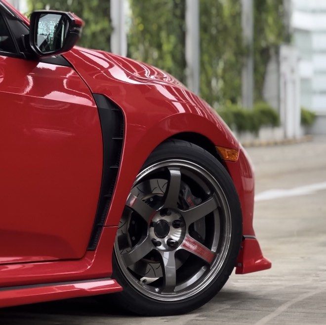 Silk Racing Rims Volk Racing TE37 Saga SL FK8 FL5 5x120, Car Accessories, Tyres & Rims ...