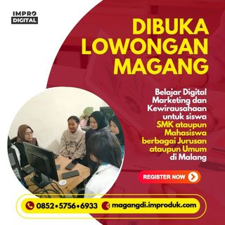 (Kategori: ) berada di . Dikirim oleh tempatmagangmahasiswamalang (ID iklan 1354967344, Gambar 1). Deskripsi: .