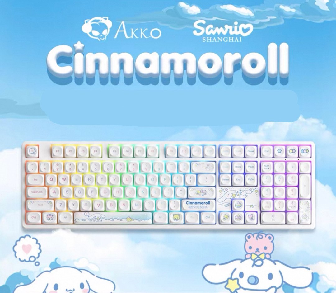 AKKO SANRIO CINAMONROLL KEYBOARD PC / LAPTOP 5108B with keypad at the ...