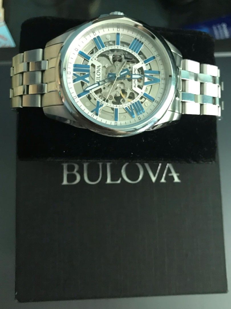 BULOVA 96A187 Men's Classic Automatic Watch (Category: Men's Watches) located in Antipolo. Submitted by raybiyaclosetstuff (Listing ID 1355018812, Image 3). Description: BULOVA 96A187 Men's Classic Automatic Watch Movement: Automatic Mechanical Crystal: Mineral Crystal Case Diameter: 43 mm Case Thickness: 12 mm Water Resistance: 100M Price Negotiable!.