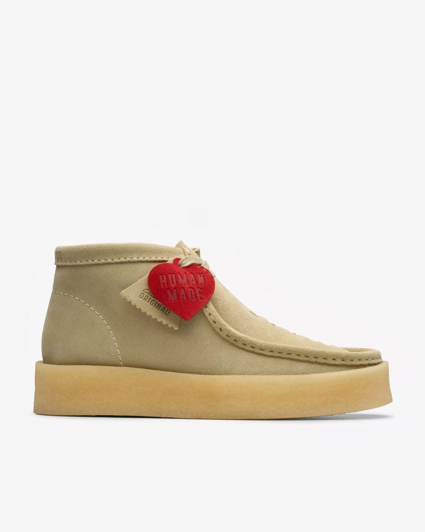 Clarks Wallabee Human Made (Category: Boots) located in Mandaluyong City. Submitted by plaza.esquinita (Listing ID 1355044094, Image 2). Description: Clarks Originals In Collaboration with Human Made Limited Edition Brand New Size 9US EU 42 Made in Portugal 35,000 pesos only Complete with Receipt.