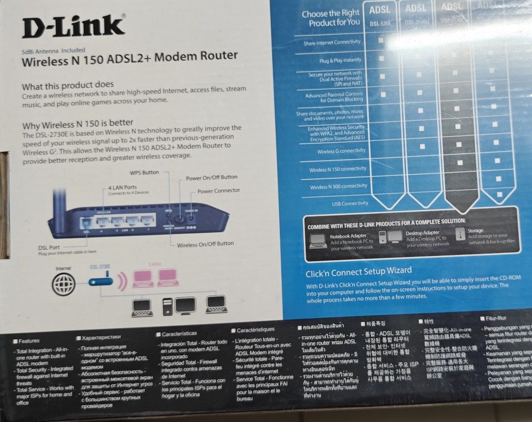 D link modem router, Computers & Tech, Parts & Accessories, Networking ...