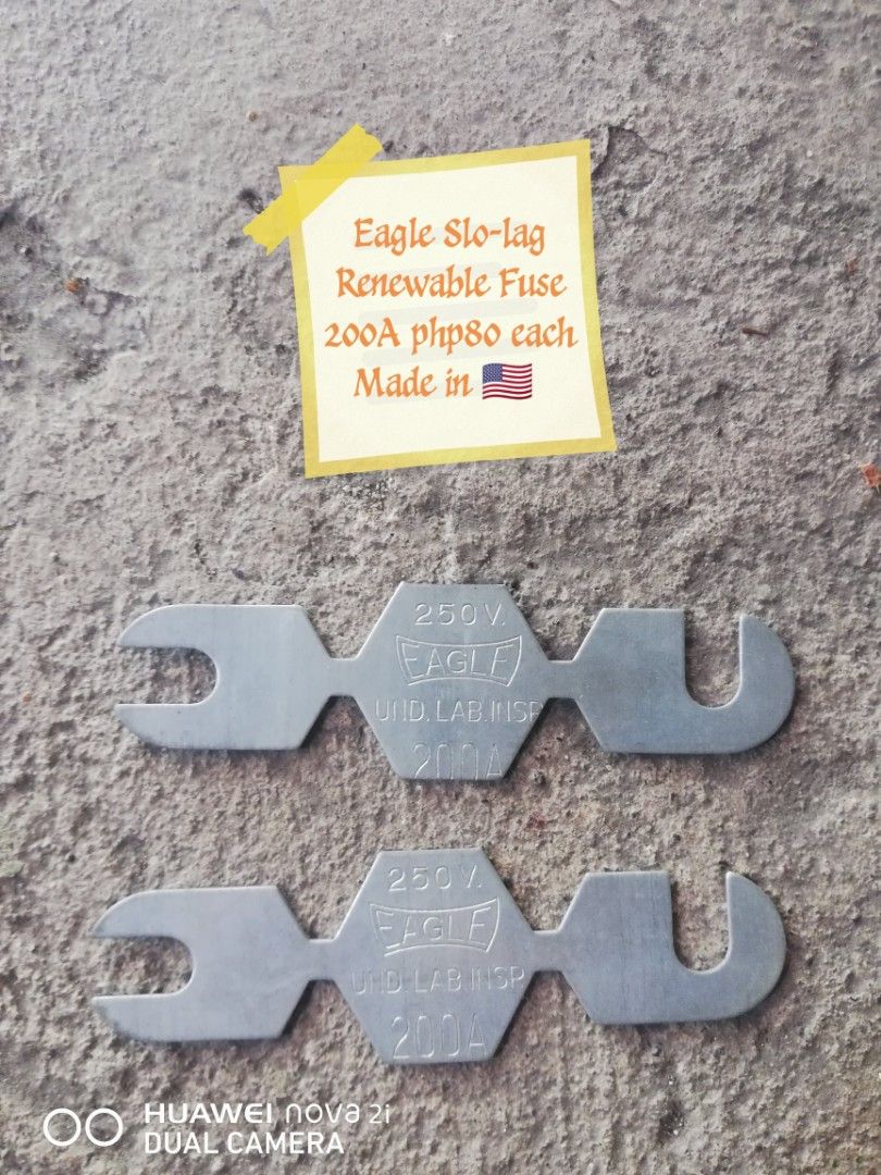 Eagle Fuse Link 200A (Category: Electrical, Adaptors & Sockets) located in Iloilo. Submitted by pinspirewitha (Listing ID 1354935667, Image 1). Description: Made in 🇺🇸. Sold per pc. For other items, message us..