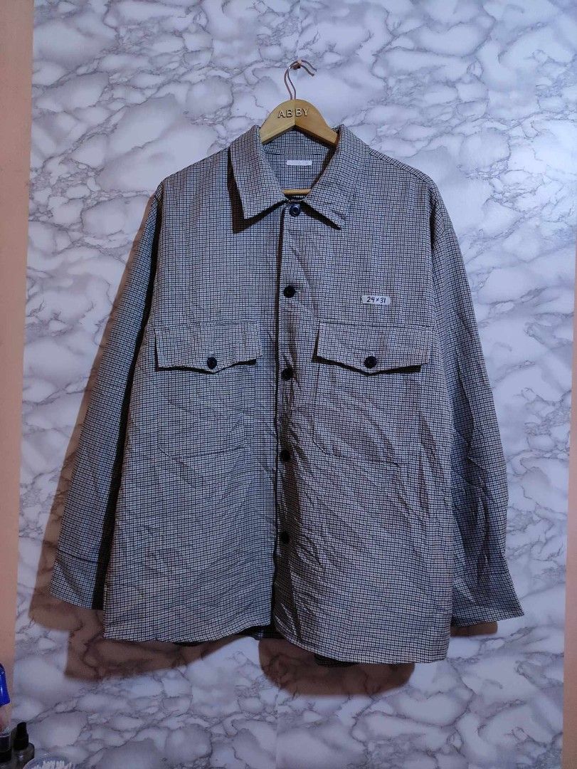 GU by Uniqlo Over shirt (Category: Formal Shirts) located in Bulacan. Submitted by 2nd_base (Listing ID 1354982464, Image 2). Description: Width: 24 Length: 31 XL on tag Excellent condition No issue.